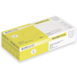 GLOVES Unigloves nitril  YELLOW/S/p.f/N100
